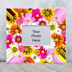 Flowers Blossom Bloom Nature Plant White Wall Photo Frame 5  X 7  by Hannah976