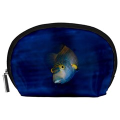 Fish Blue Animal Water Nature Accessory Pouch (large) by Hannah976