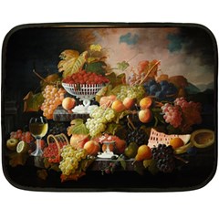 Abundance Of Fruit Severin Roesen Fleece Blanket (mini) by Hannah976