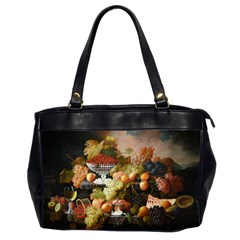 Abundance Of Fruit Severin Roesen Oversize Office Handbag (2 Sides) by Hannah976