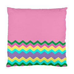 Easter Chevron Pattern Stripes Standard Cushion Case (one Side) by Hannah976