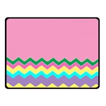 Easter Chevron Pattern Stripes Two Sides Fleece Blanket (Small) 45 x34  Blanket Front