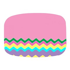 Easter Chevron Pattern Stripes Mini Square Pill Box by Hannah976