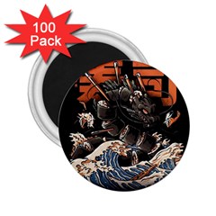 Sushi Dragon Japanese 2 25  Magnets (100 Pack)  by Bedest