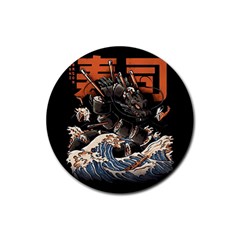 Sushi Dragon Japanese Rubber Coaster (round) by Bedest