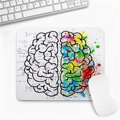 Brain Mind Psychology Idea Drawing Large Mousepad by Ndabl3x