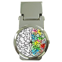 Brain Mind Psychology Idea Drawing Money Clip Watches by Ndabl3x