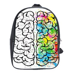 Brain Mind Psychology Idea Drawing School Bag (large) by Ndabl3x