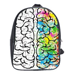 Brain Mind Psychology Idea Drawing School Bag (xl) by Ndabl3x