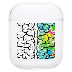 Brain Mind Psychology Idea Drawing Soft Tpu Airpods 1/2 Case by Ndabl3x