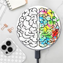 Brain Mind Psychology Idea Drawing Wireless Fast Charger(white) by Ndabl3x