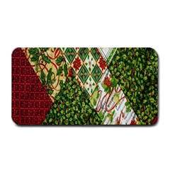 Christmas Quilt Background Medium Bar Mat by Ndabl3x