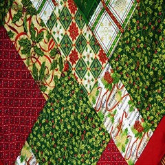 Christmas Quilt Background Play Mat (square) by Ndabl3x