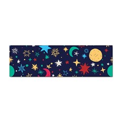 Colorful Background Moons Stars Sticker Bumper (10 Pack) by Ndabl3x