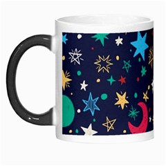 Colorful Background Moons Stars Morph Mug by Ndabl3x