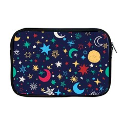 Colorful Background Moons Stars Apple Macbook Pro 17  Zipper Case by Ndabl3x