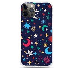 Colorful Background Moons Stars Iphone 12 Pro Max Tpu Uv Print Case by Ndabl3x