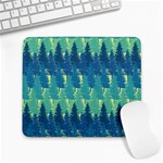 Christmas Trees Pattern Digital Paper Seamless Large Mousepad Front