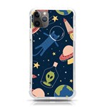 Seamless Pattern With Funny Alien Cat Galaxy iPhone 11 Pro Max 6.5 Inch TPU UV Print Case Front