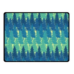 Christmas Trees Pattern Digital Paper Seamless Two Sides Fleece Blanket (small) by Ndabl3x