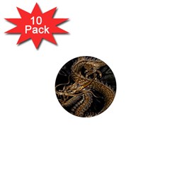 Fantasy Dragon Pentagram 1  Mini Magnet (10 Pack) 