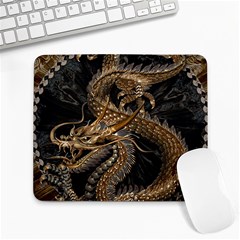 Fantasy Dragon Pentagram Large Mousepad