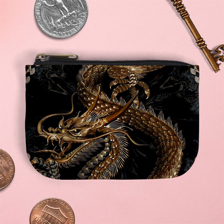 Fantasy Dragon Pentagram Mini Coin Purse