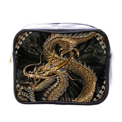 Fantasy Dragon Pentagram Mini Toiletries Bag (one Side)