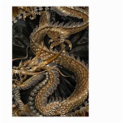 Fantasy Dragon Pentagram Small Garden Flag (two Sides)