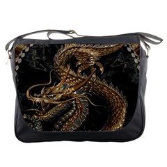 Fantasy Dragon Pentagram Messenger Bag