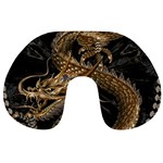 Fantasy Dragon Pentagram Travel Neck Pillow Front