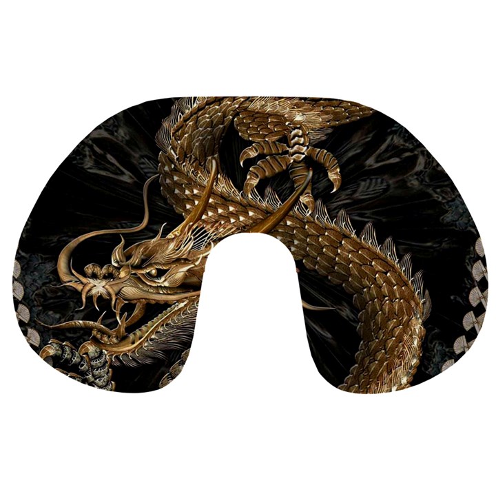 Fantasy Dragon Pentagram Travel Neck Pillow