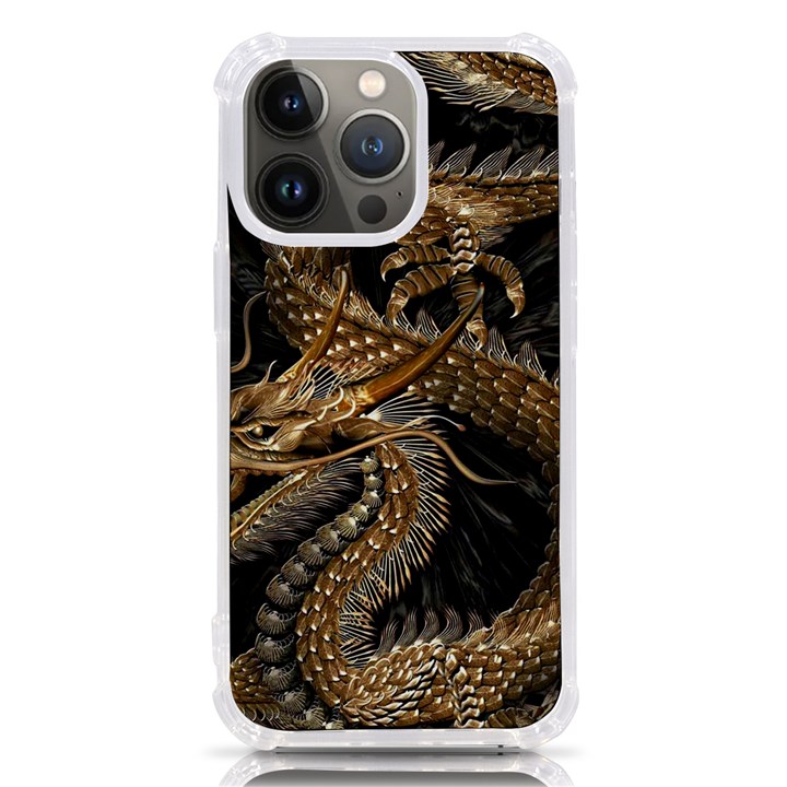 Fantasy Dragon Pentagram iPhone 13 Pro TPU UV Print Case