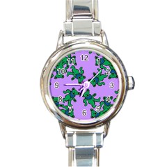 Grateful Dead Bears Round Italian Charm Watch by Cendanart