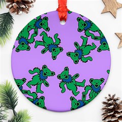 Grateful Dead Bears Ornament (round) by Cendanart