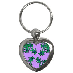 Grateful Dead Bears Key Chain (heart) by Cendanart