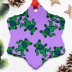 Grateful Dead Bears Ornament (snowflake) by Cendanart