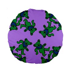 Grateful Dead Bears Standard 15  Premium Round Cushions