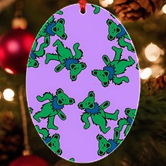 Grateful Dead Bears Uv Print Acrylic Ornament Oval