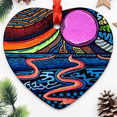 Grateful Dead Wallpaper Ornament (heart)