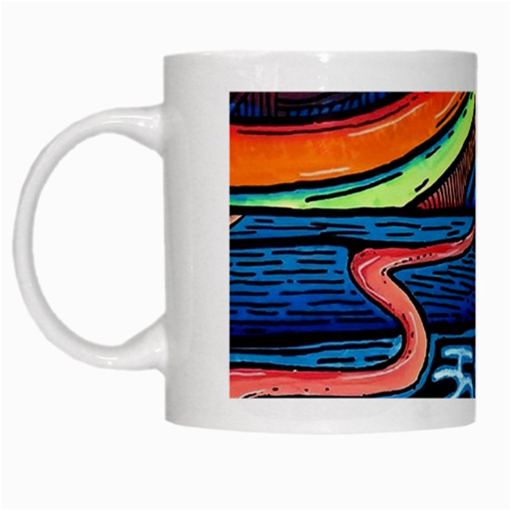 Grateful Dead Wallpaper White Mug