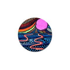 Grateful Dead Wallpaper Golf Ball Marker (4 Pack) by Cendanart