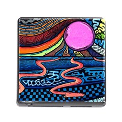 Grateful Dead Wallpaper Memory Card Reader (square 5 Slot) by Cendanart