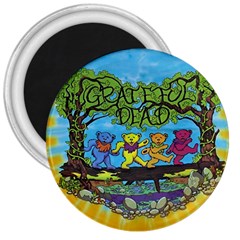 Dancing Bears Grateful Dead 3  Magnets by Cendanart