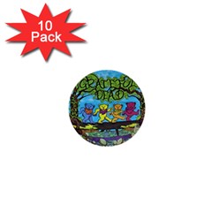 Dancing Bears Grateful Dead 1  Mini Buttons (10 Pack)  by Cendanart