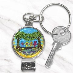 Dancing Bears Grateful Dead Nail Clippers Key Chain by Cendanart