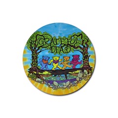 Dancing Bears Grateful Dead Rubber Coaster (round)