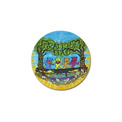 Dancing Bears Grateful Dead Golf Ball Marker by Cendanart