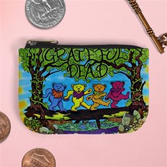 Dancing Bears Grateful Dead Mini Coin Purse by Cendanart