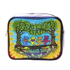 Dancing Bears Grateful Dead Mini Toiletries Bag (one Side) by Cendanart